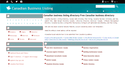 Desktop Screenshot of canadianbusinesslisting.com
