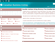 Tablet Screenshot of canadianbusinesslisting.com